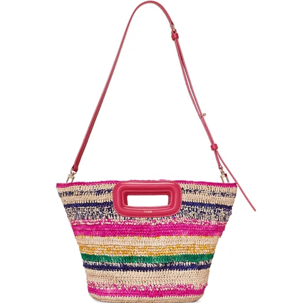M Mini Striped Basket Bag